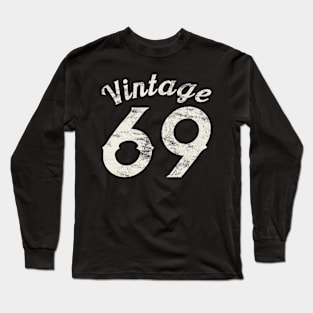 Vintage 1969 50th Birthday Shirt Long Sleeve T-Shirt